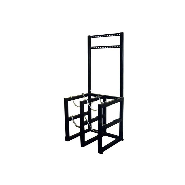 4 Cylinders (2x2) - Barricade - Process Station - Gas Cylinder Rack