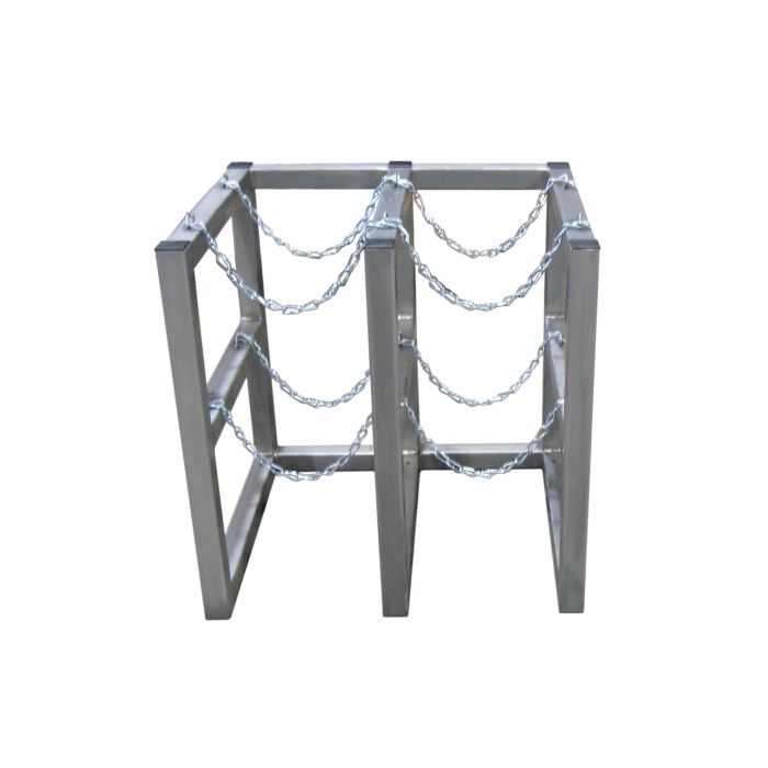 4 Cylinders (2x2) - Stainless Steel - Barricade - Gas Cylinder Rack