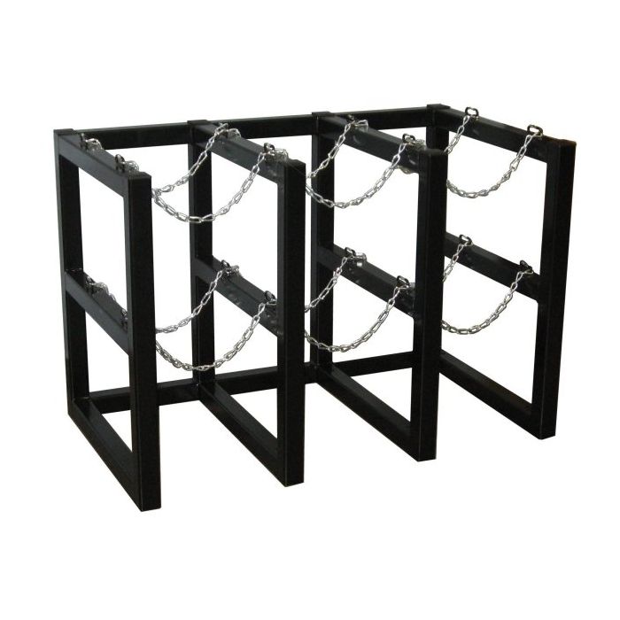 6 Cylinders (3x2) - Barricade - Gas Cylinder Rack
