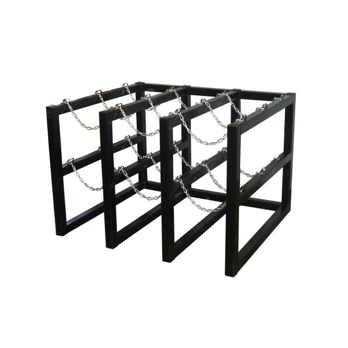9 Cylinders (3x3) - Barricade - Gas Cylinder Rack