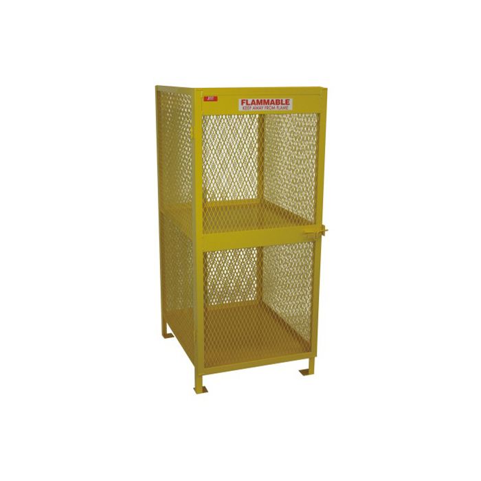 12 Cylinders - Propane and Forklift Tanks - Vertical Storage - Mesh - Gas Cylinder Cage