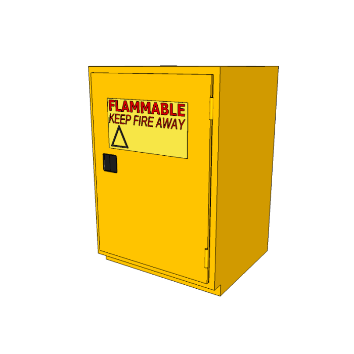 15 Gallon - Under Fume Hood - Right Hinge - Self-Closing - Flammable Storage Cabinet