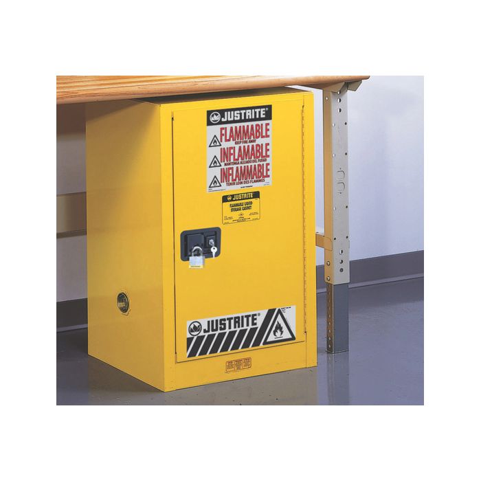 12 Gallon - Countertop - Self-Closing - Flammable Storage Cabinet