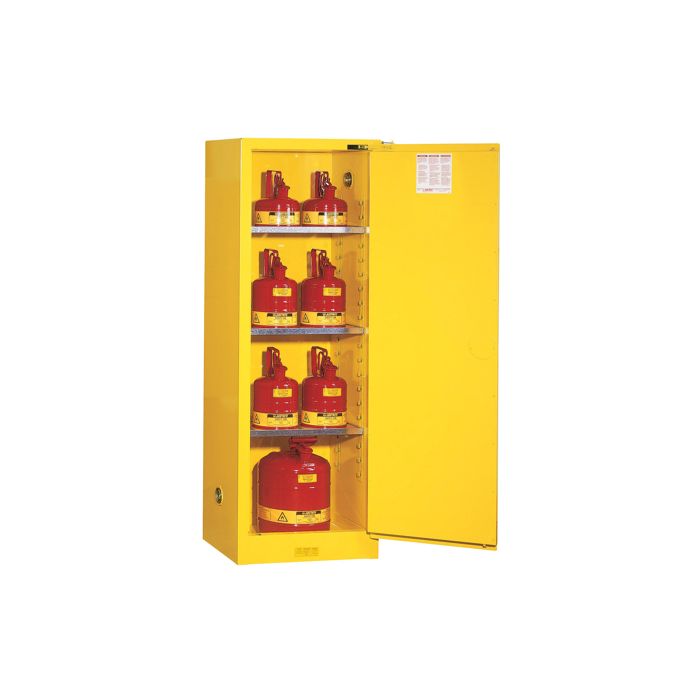 22 Gallons - Slimline - Self-Closing Door - Flammable Storage Cabinet