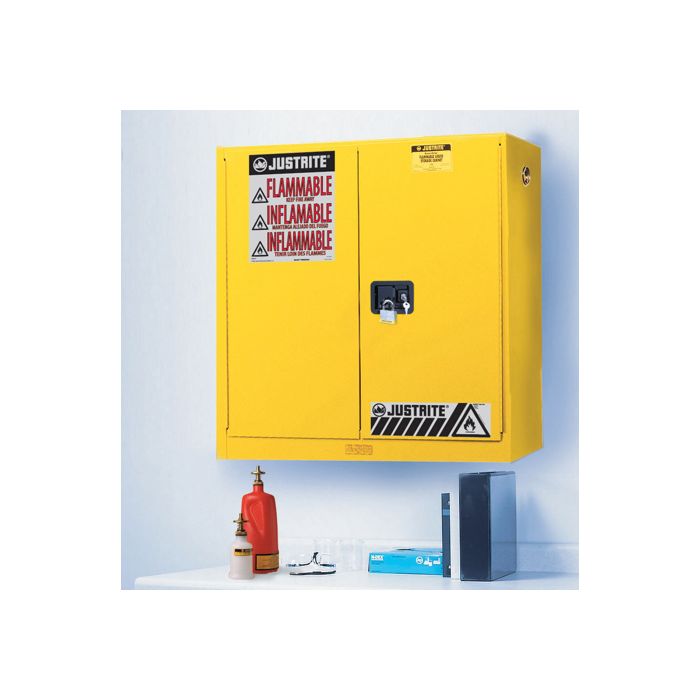 20 Gallon - Wall Mount - Manual Close - Flammable Storage Cabinet