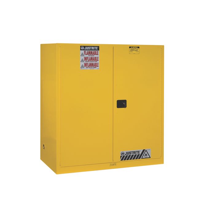 55-Gallon Drum x 2 - Vertical Storage - Self-Closing - Flammable Storage Cabinet