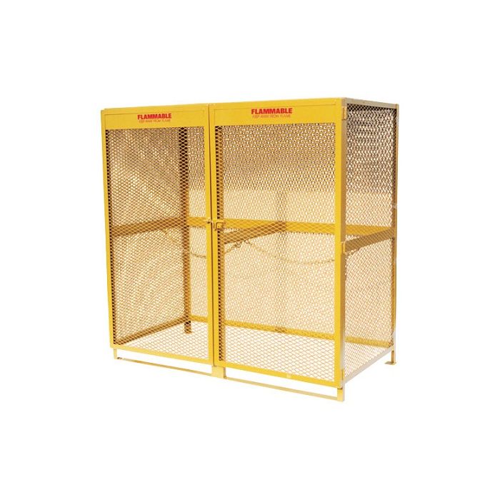 20 Cylinders - Large Tanks - Vertical Storage - Mesh - Gas Cylinder Locker
