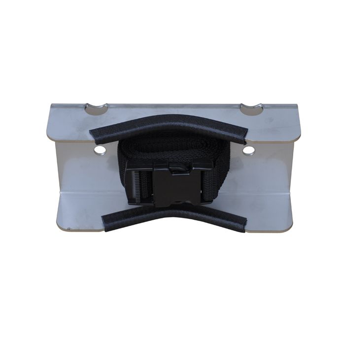 1 Cylinder - Wall Mount - Stainless Steel - Gas Cylinder Bracket