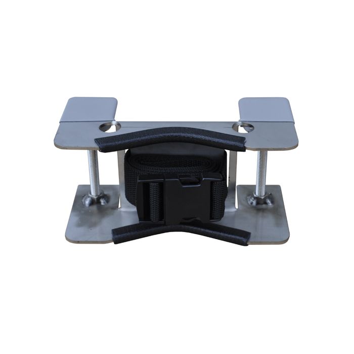 1 Cylinder - Bench Mount - Stainless Steel - Gas Cylinder Bracket