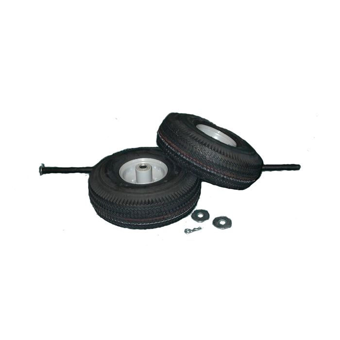 10.5" Pneumatic Wheel and axle set for 1 or 2 Cylinder Hand Trucks