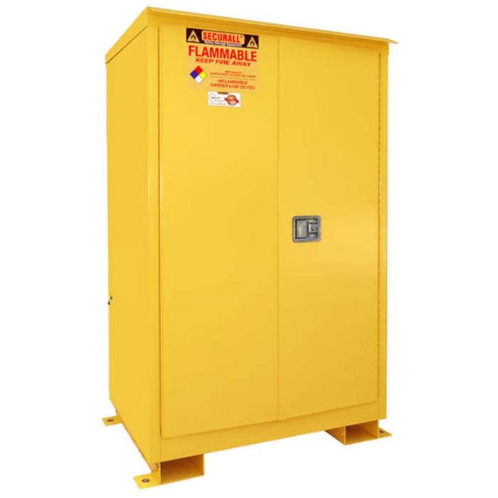 Flammable Storage Cabinet - 90 Gallons - Manual Close Doors - Outdoor