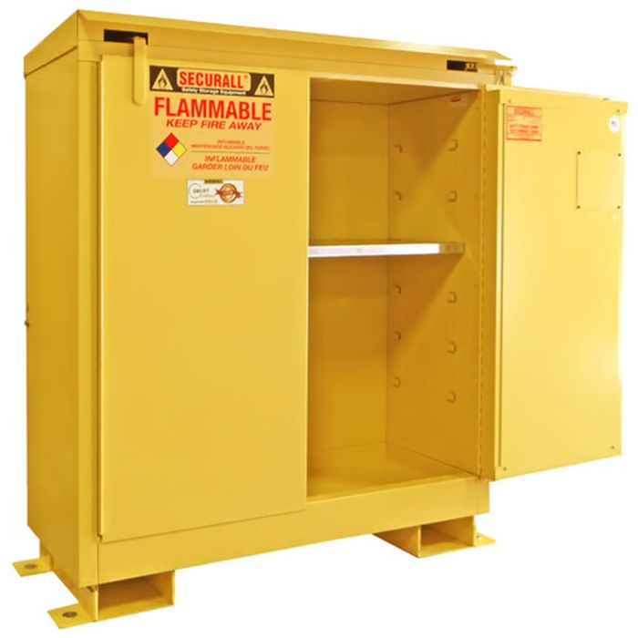 Flammable Storage Cabinet - 30 Gallons - Self-Close - Outdoor