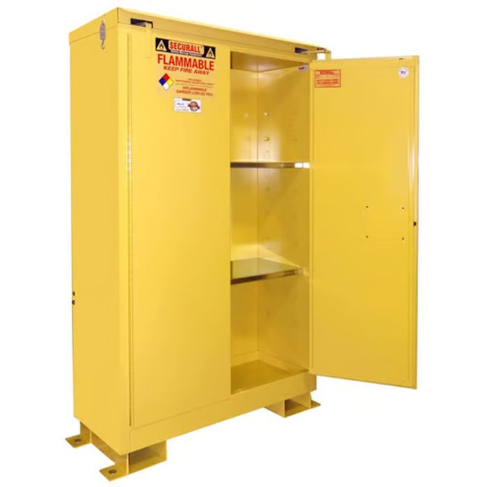 Flammable Storage Cabinet - 45 Gallons - Self-Closing Doors - Outdoor