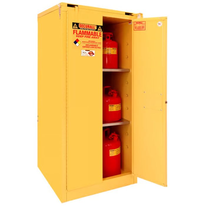 Flammable Storage Cabinet - 60 Gallons - Self-Closing Doors