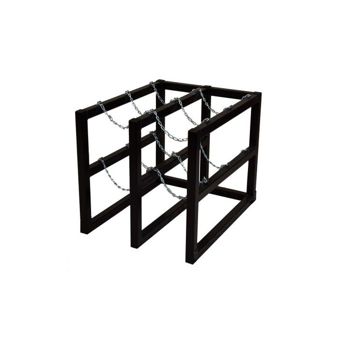 6 Cylinders (2x3) - Barricade - Gas Cylinder Rack