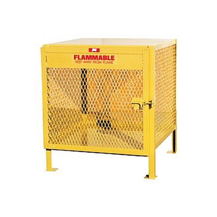 4 Cylinders - Propane and Forklift Tanks - Vertical Storage - Mesh - Gas Cylinder Cage