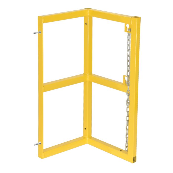 Add-On Extension to Modular Gas Cylinder Barricade Rack - Yellow - Adds 1 Cylinder Position (1X1)