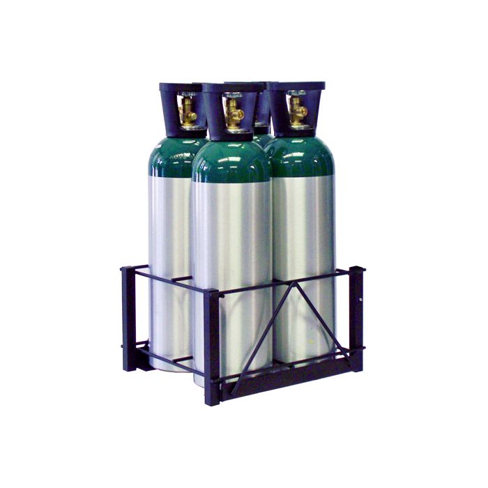 4 Cylinders - Oxygen & Medical (M60) -  Cylinder Rack