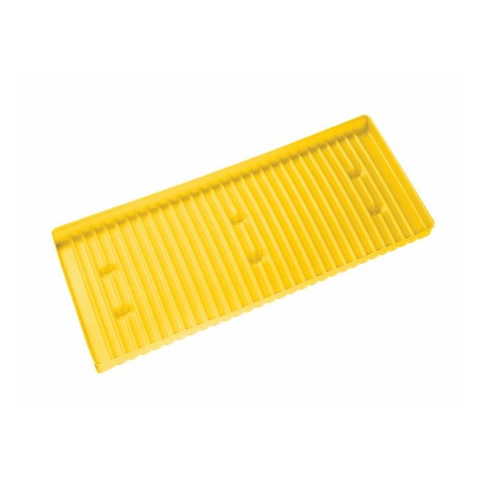 Shelf/Sump Polyethylene Tray - 17 gal Piggyback and all 2-door 30, 40 & 45 gallon - Yellow