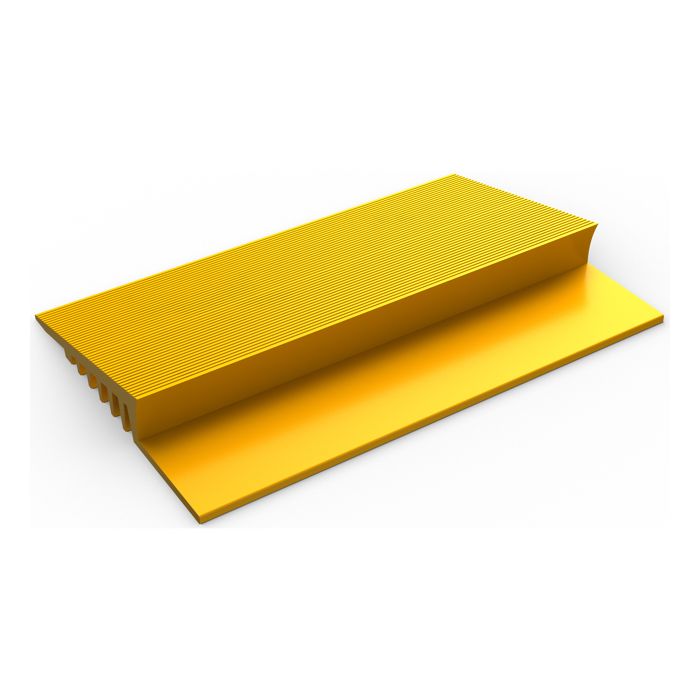 2-1/2" Wide - Yellow - Flexible PVC Edging for Workplace Floor Mats