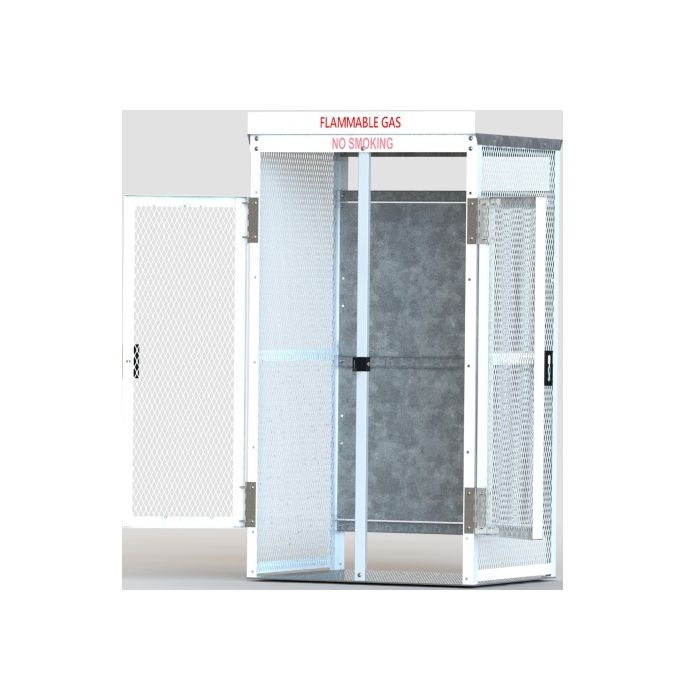 Gas Cylinder Locker, 12 Large Tanks, Outdoor, Vertical