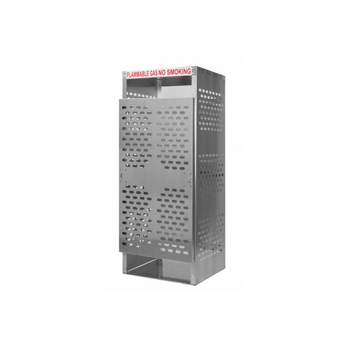 11 Cylinders - Large Tanks - Outdoor - Vertical Storage - Laser Cut Aluminum - Gas Cylinder Cage