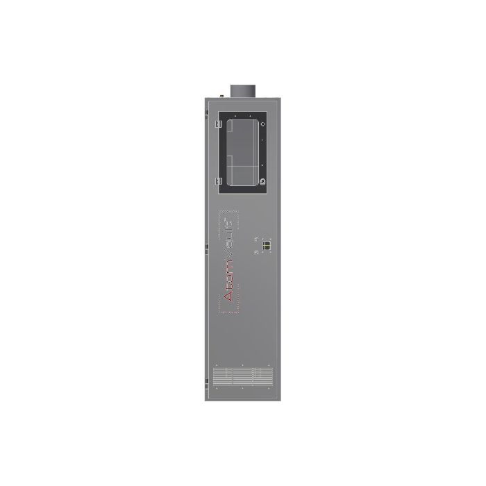1 Cylinder - Exhaustible - Gray - Gas Cabinet