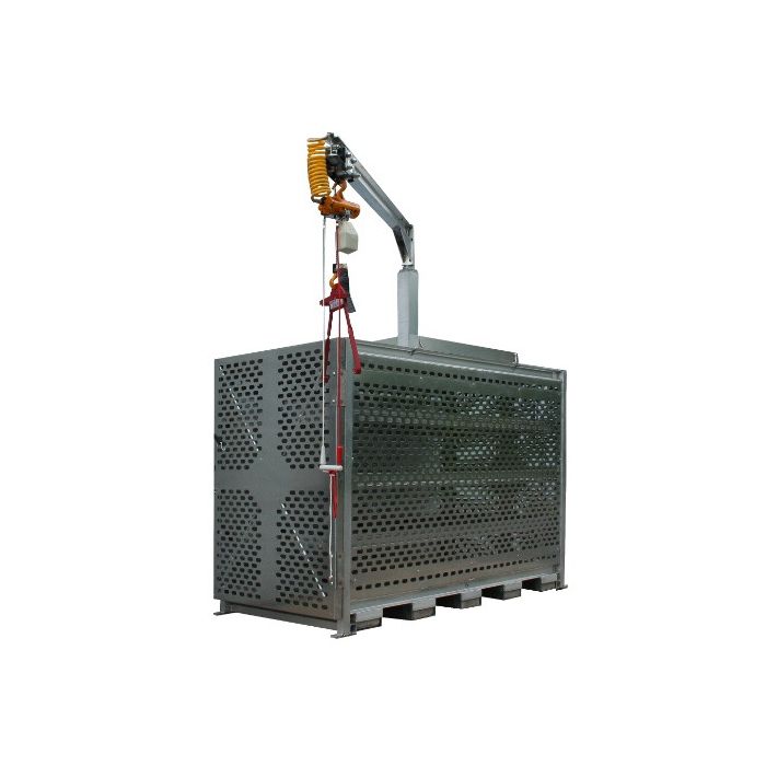 24 Propane Forklift Tanks (33-43 LB) - Lift Assist Exchange Station - Outdoor - Laser Cut Aluminum - Gas Cylinder Cage