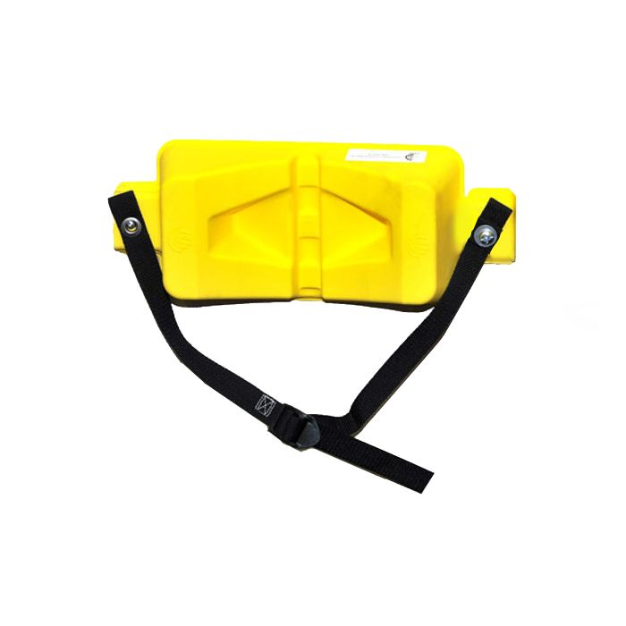 1 Cylinder - Wall Mount - Poly - Yellow - Gas Cylinder Bracket