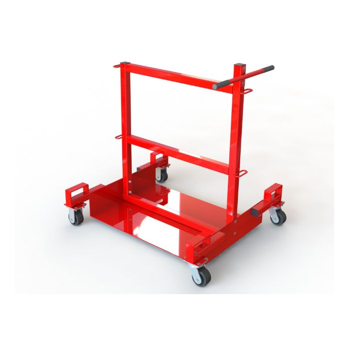 6 Propane (33-43lb) or 8 High Pressure Gas Tanks - Forkliftable - Low Profile Floor - Gas Cylinder Cart