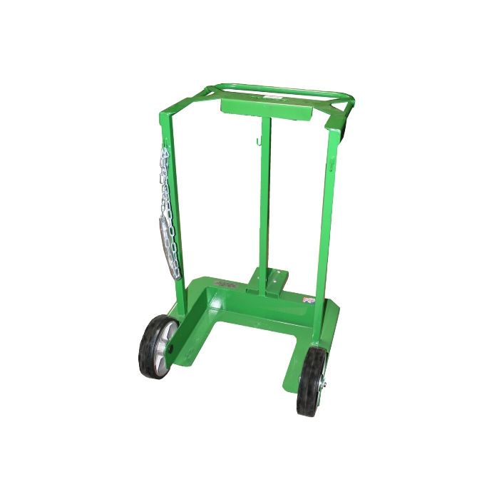 1 Cryogenic Tank (20" Dewar) - Green - Gas Cylinder Dolly