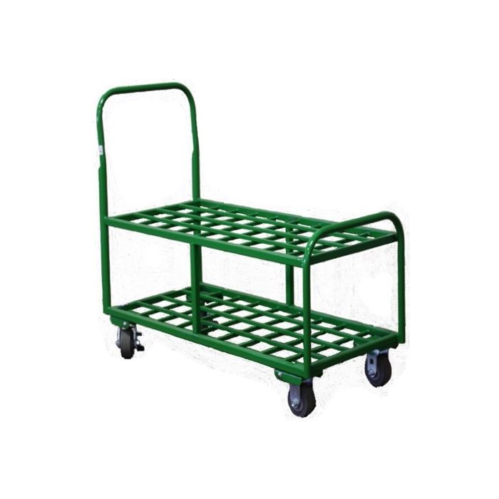 36 Cylinders - Oxygen & Medical Gases (D,E) - Green - Cylinder Cart