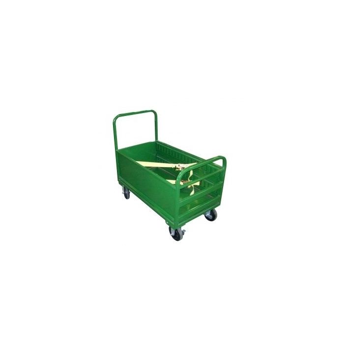 Vertical Bulk Delivery - Oxygen & Medical Gases - Green - Cylinder Cart