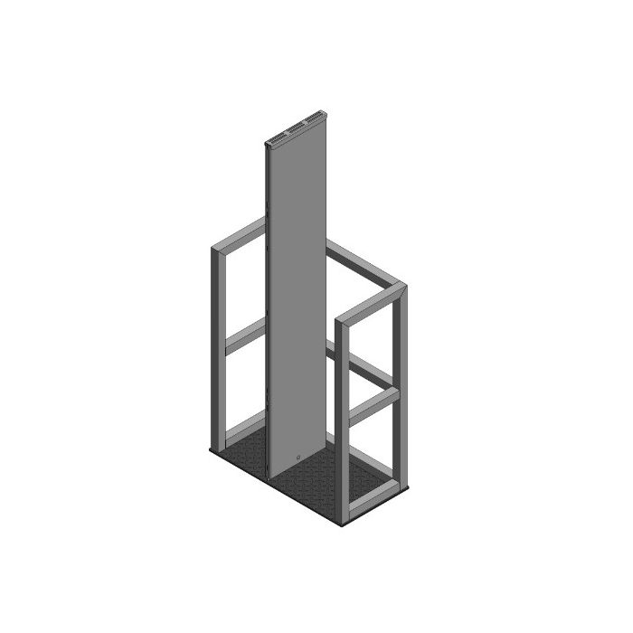 2 Cylinders - Firewall - Gas Cylinder Rack