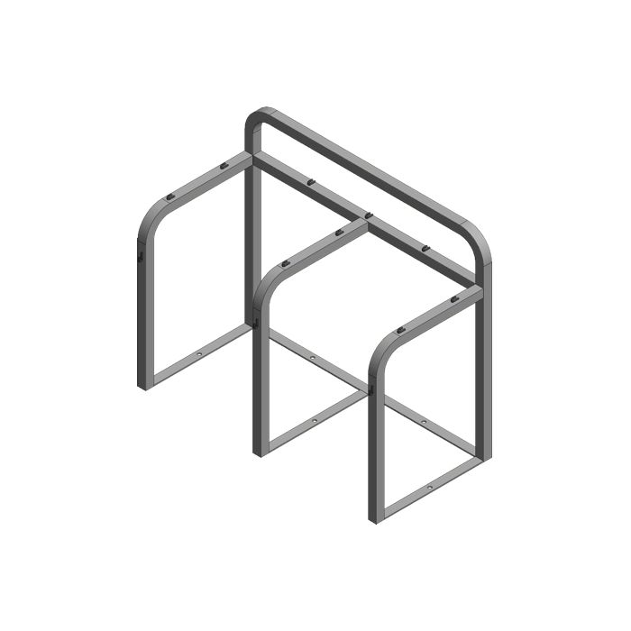 8 Cylinders - Basic - Gas Cylinder Rack