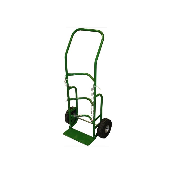 1 Propane Tank - Flat-Free Tires - Green - Cylinder Dolly