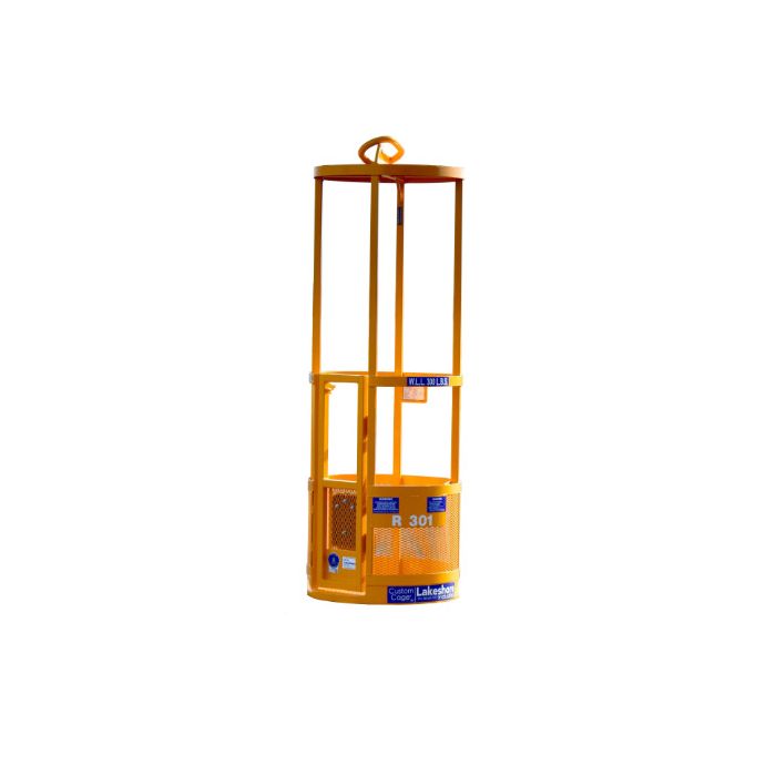 1 Person - Work Platform - Crane Hoistable - Round - Man Basket - No Test Weight Included