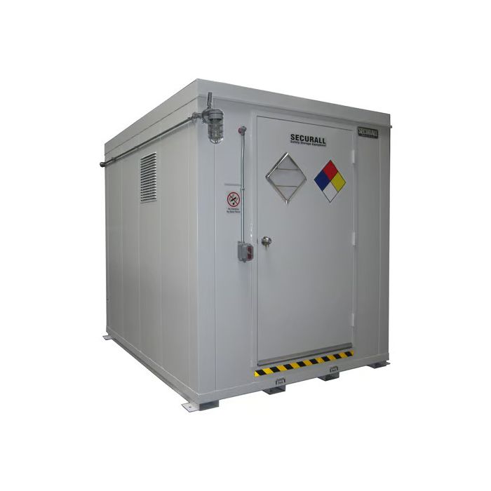 55-Gallon Drum x 12 - Agricultural/Non-Explosive Chemical - Non-Combustible - Outdoor Chemical Storage Locker