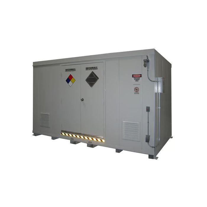 55-Gallon Drum x 24 - Agricultural/Non-Explosive Chemical - Non-Combustible - Outdoor Chemical Storage Locker