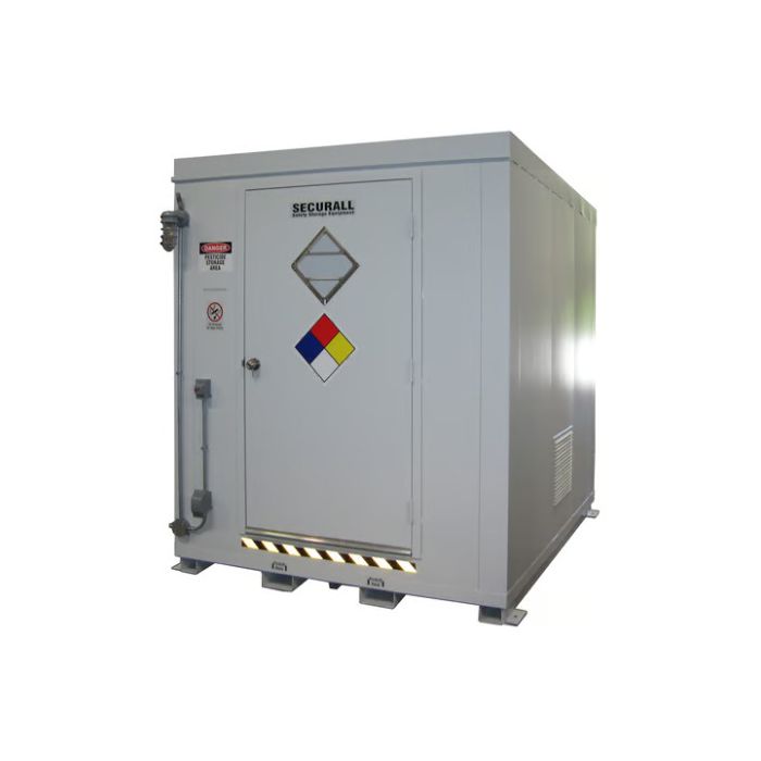 55-Gallon Drum x 9 - Agricultural/Non-Explosive Chemical - Non-Combustible - Outdoor Chemical Storage Locker