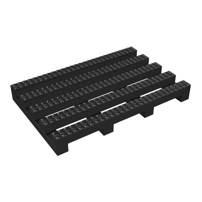 Open Grid - Black - 2' x 33' - No Slip/Anti-Fatigue/Drainage - Heavy Duty - PVC - Workplace Floor Mat