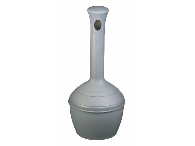 cigarette bin outdoor 4 Gallon - Upscale Design - Gray - Cigarette Disposal Receptacle