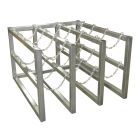 12 Cylinders (3x4) - Stainless Steel - Barricade - Gas Cylinder Rack