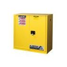 30 Gallons - Bi-Fold, Self-Closing Door - 1 Shelf - Flammable Storage Cabinet