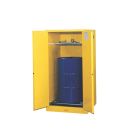 55-Gallon Drum x 1 - Vertical Storage With Rollers - Self-Closing - Flammable Storage Cabinet