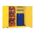 55-Gallon Drum x 1 and 5-Gallon Containers x 12 - Vertical Storage - Manual Close - Flammable Storage Cabinet
