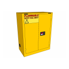 28 Gallons - Self-Closing Doors - Flammable Storage Cabinet