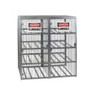 16 Propane Tanks - Outdoor, Horizontal Storage - Galvanized - Gas Cylinder Cabinet