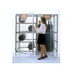 8 Horizontal (Propane) And 9 Vertical (Large) Tanks - Outdoor Storage - Galvanized - Gas Cylinder Cabinet
