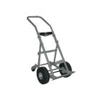 1 Cylinder - 4 Wheels - Flat Free Tires - Gas Cylinder Hand Truck